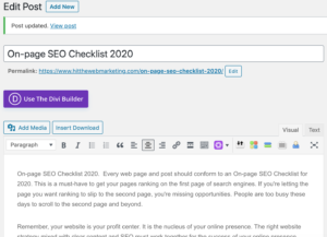 On-Page SEO Checklist: H1