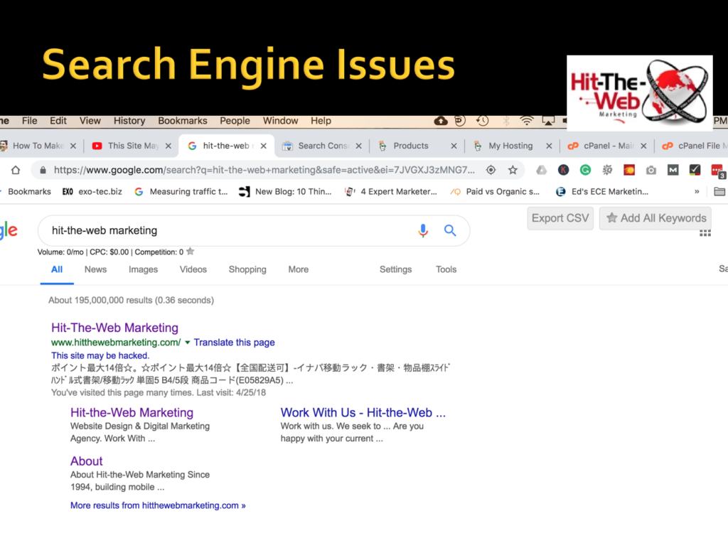 Search Engine Issues
